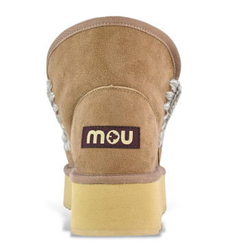 Mou Stivale Mini Eskimo con plateau tortora, marrone