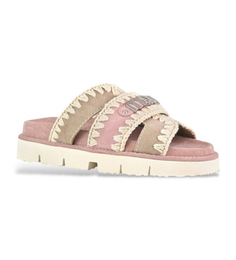 Mou Sandalen Bio rosa, taupe