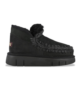 Mou Eskimo Bounce chaussures en cuir noir