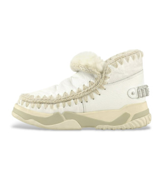 Mou Eskimo trainer strasstenar trningsskor i benvitt lder