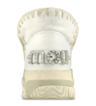 Mou Eskimo trainer strasstenar trningsskor i benvitt lder