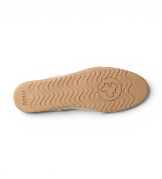 Mou Beige Leather Sabot Shoes