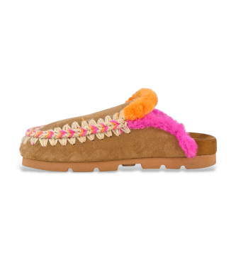 Mou Vinter Bio Lder Clogs brun