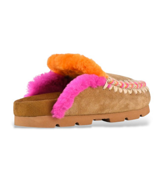Mou Vinter Bio Lder Clogs brun