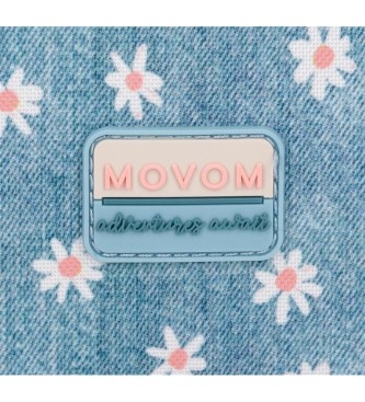 Movom Mala Movom Live your dreams com compartimento triplo azul turquesa