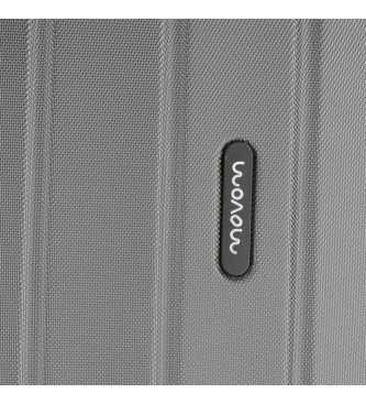 Movom Conjunto de bagagem Movom Wood Antracite -38,5x55x55x20cm / 49x70x28cm
