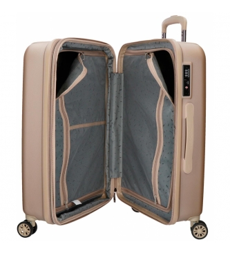 Movom Set de valises Movom Wood Champagne -38,5x55x20cm / 49x70x28cm