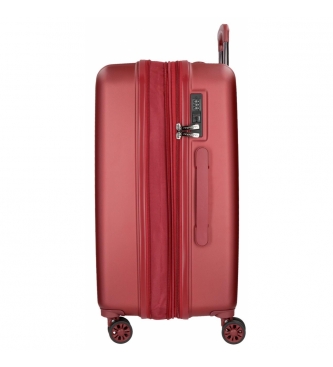 Movom Set di valigie Movom Wood Red -38,5x55x20cm / 49x70x28cm