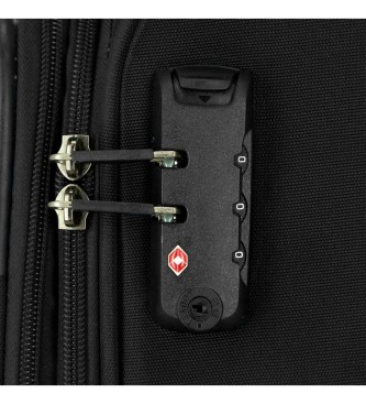 Movom Atlanta luggage set 56 - 66 - 77 cm black