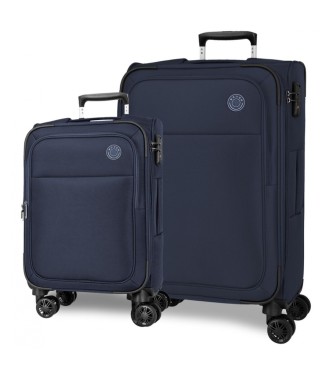 Movom Conjunto de malas de viagem Atlanta 56 - 66 azul-marinho