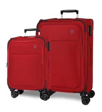 Movom Conjunto de malas Atlanta 56 - 66 vermelho