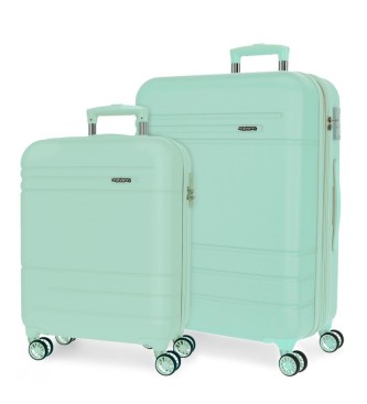 Movom Movom Galaxy 55 - 68 cm light blue suitcase set