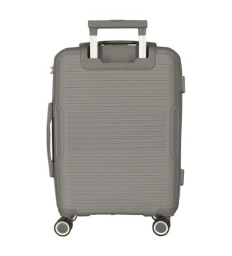 Movom Inari hard sided suitcase set 55 - 68 cm grey