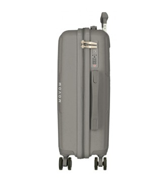 Movom Inari hard sided suitcase set 55 - 68 cm grey