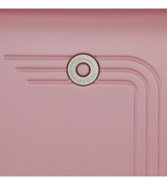 Movom Riga hrdt kuffertst 55-70 cm pink