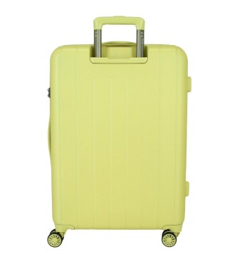 Movom Set de valises vertes en bois 55-65cm