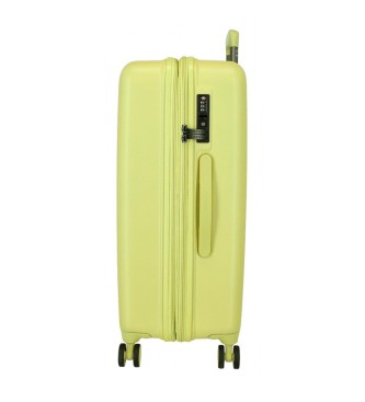 Movom Set de valises vertes en bois 55-65cm