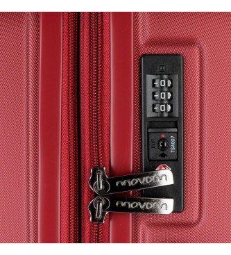 Movom Movom Wood hard suitcase set 55 - 68 - 78 red