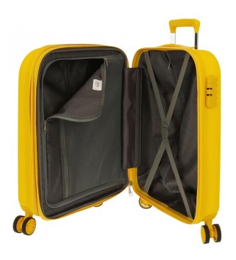 Movom Zestaw rozszerzalnych sztywnych walizek Riga Yellow 55-70cm