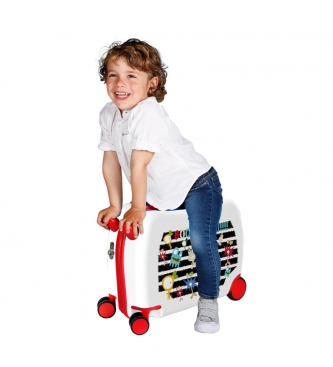 Movom Movom Boo to You 2 wielen multidirectionele ride-on koffer -38x50x20cm