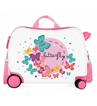 Movom Suitcase with 2 multidirectional wheels Movom Butterfly -38x50x20cm