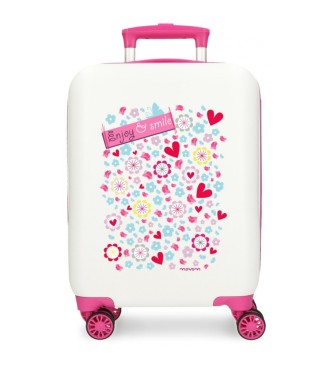 Movom Movom Enjoy & Smile valise cabine rigide 50 cm blanc