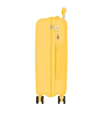 Movom Kuffert i kabinestrrelse Inari stiv 55 cm gul