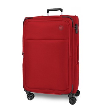 Movom Duża walizka Atlanta 77 cm czerwona