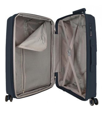 Movom Large Inari rigid navy suitcase