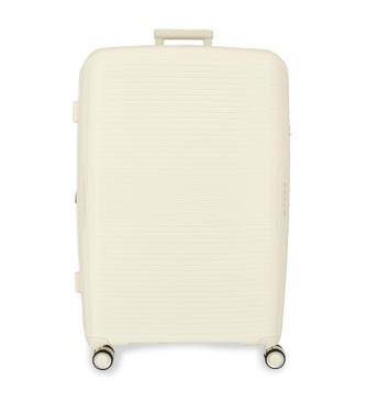 Movom Duża walizka Inari sztywna 78 cm biała