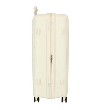 Movom Duża walizka Inari sztywna 78 cm biała