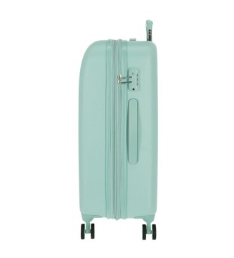 Movom Duża walizka sztywna Riga 80cm turkusowa