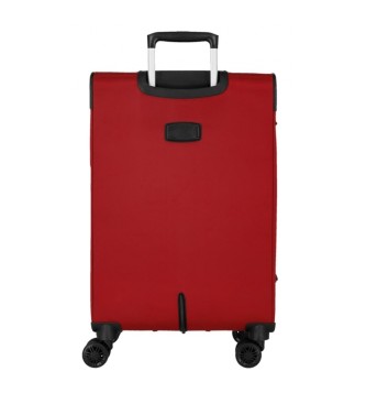 Movom Średnia walizka Atlanta 66 cm czerwona