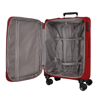 Movom Średnia walizka Atlanta 66 cm czerwona