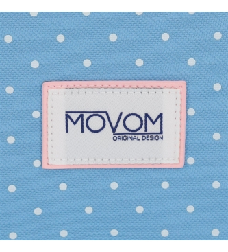 Movom Movom Sempre sorrir carteira de mochila -37x30x14,5cm- Azul