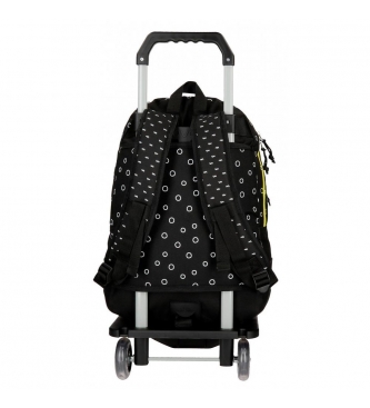 Movom Movom Bubbles Dubbel compartiment rugzak met trolley Geel -33x44x13,5cm