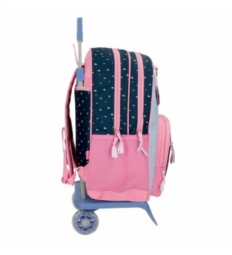 Movom Movom Rainbow Backpack Double Compartment with Trolley -32x46x17cm