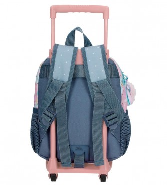 Movom Give yourself time small backpack with blue trolley