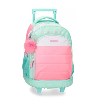 Movom Movom La vita  Bella 2R turquoise wheeled backpack