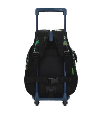 Movom Movom Raptors 25 cm nursery backpack with trolley black