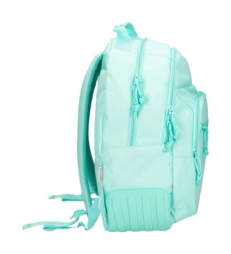 Movom Movom Always on the move double compartment rucksack adaptable to trolley light blue