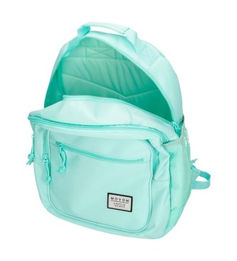 Movom Movom Always on the move double compartment rucksack adaptable to trolley light blue