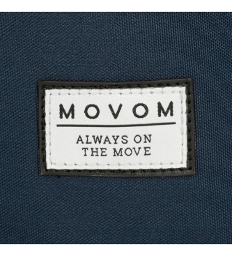 Movom Movom Mochila de duplo compartimento sempre em movimento azul marinho