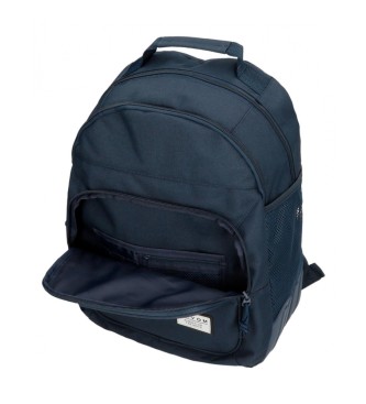 Movom Movom Always on the move double compartment backpack navy blue