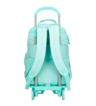 Movom Movom Sac  dos  double compartiment Always on the move avec trolley bleu clair