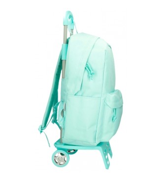 Movom Movom Toujours en mouvement 44 cm bleu clair sac  dos scolaire avec trolley