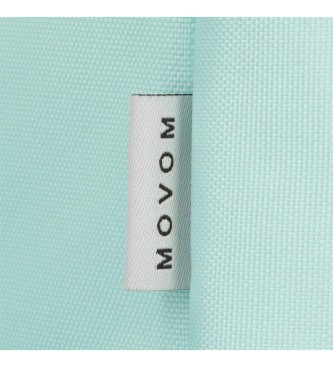 Movom Movom Sempre em movimento Mochila escolar azul claro de 44 cm com trolley