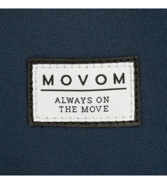 Movom Movom Sempre em movimento Mochila escolar azul-marinho de 44 cm