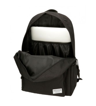 Movom Movom Toujours en mouvement 44 cm noir sac  dos scolaire avec trolley noir