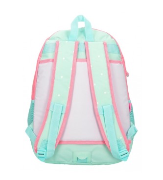 Movom Movom La vita  Bella school backpack two compartments adaptable to trolley turquoise